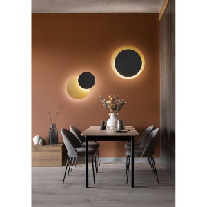 PERENZ DRUM PLAFONIERA IN METALLO COL.ORO/NERO 48 CM