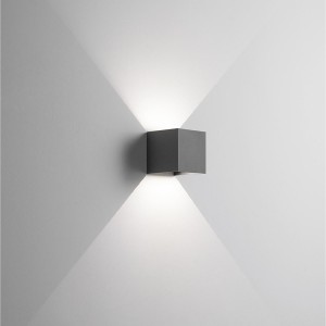 ISYLUCE Applique per esterno led 6w 4000k ip54 cubo metallo antracite