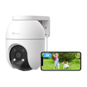 EZVIZ Telecamera Wi-Fi Esterno 3K Motorizzata per Esterni con Copertura a 360°Visione Notturna a Colori Rilev di Persone/Veicoli