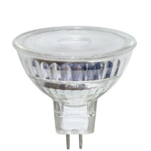 LAMPADA LED MR16 Vetro, GU5.3, 5.5W, BA36°, 4000K, 12Vdc, LM525 (F.T.), CRI80, 50*48mm, Classe F