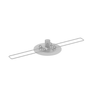 SUPPORTO CAVO ELETTRICO DA INCASSO X CARTONGESSO BIANCO