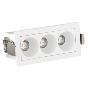 ISYLUCE FARETTO ANTIABBAGLIAMENTO EXACTA DA INCASSO BIANCO LED 6W 3000K 95X45X42MM