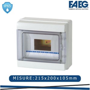 FAEG BOX Centralino 4/8 mod. ip65 - 215x200x105