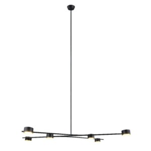 TRIO SOSPENSIONE CODA METALLO NERO ORO OPACOCON DIFF. ORIENTABILI L.137