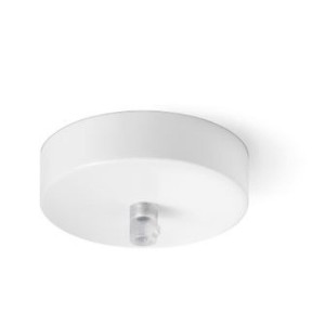 PERENZ ROSONE IN MET. BIANCO 1 FORO D.10xH.3 CM