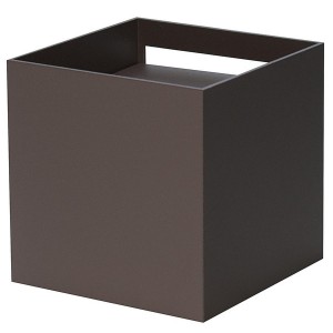 APPLIQUE a LED CUBO, IP65, 220Vac, 12,5W, TRICOLOR, 600LM, CRI80, 100x100mm, Alluminio, colore Brown