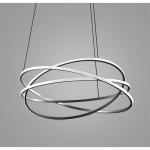 GEA LUCE SOSPENSIONE LAMPADARIO LAMPADA 120W 3000K 9300LM NERO