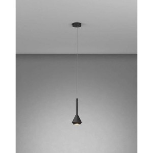 AYGO SOSP. 1 LUCE NERO CON CAVO CM.250 E ROSONE NERO 