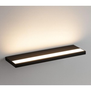 ISYLUCE APPLIQUE PLATE GRANDE MM400X120X18 LED 24W 3000K-4000K NERO