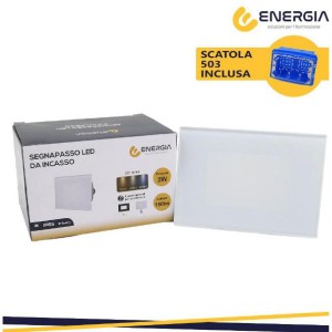 ENERGIA Segnapassi 3w cct(3000-4000-6500k) ip65 corpo bianco