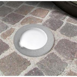 FARETTO da incasso a pavimento senza viti a vista 120 grigio 3w gx53 cct