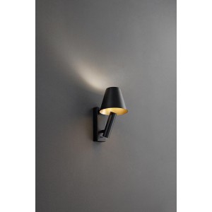 PERENZ REVERSE APPLIQUE IN METALLO COLORE NERO