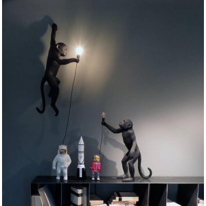 LAMPADA IN RESINA MONKEY LAMP CM.36X24 COLORE BIANCA