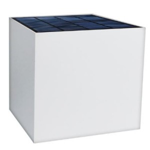 APPLIQUE CUBO ad energia SOLARE, IP65, Multifunzione con sensore, 320LM, 3000K, CRI80