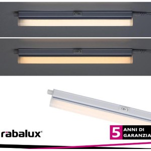 RABALUX LAMPADA DA CUCINA Bareg cablight t5 led 4w 30cm cct (3000-4000k) white