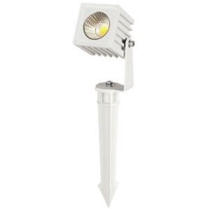 LIFE PUNTO LUCE DA GIARDINO A CUBO, IP65, BA45°, 220Vac 5W, 4000K, 450lm (F.T.), 50x69x263mm, COLORE BIANCO