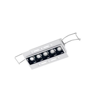 GEA LUCE Faretto ad incasso a scomparsa con 5 punti luce. Struttura in alluminio 10W Lumen: 830lm 4000K