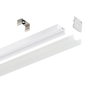 GEA LED Profilo in alluminio estruso sezionabile per installazione a plafone su mobili, parete o soffitto