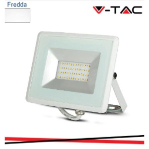 V-TAC FARETTO 20w led proiettore smd g2 e-series corpo bianco 6500k