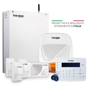 Kit Centrale KPTC16TH Rev. 2.1 Allarme 8/16 Zone Protecta + MB-TAST01T + 3pz INVENIT-DT + SENTIA-P + SENTIA-IN + Conf. DUOTAG01