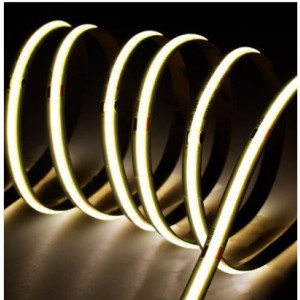 Striscia LED COB, IP20, 24V 10,8W/m, L.CALDA 3000K ±5%, 1187lm/m, CRI90