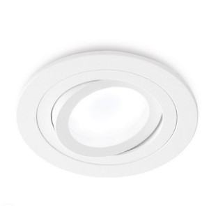 GEA LED Faretto da incasso orientabile. Struttura in alluminio. Finitura in bianco opaco