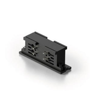 GEA LED Giunto lineare per connessione elettrica e meccanica. Invisibile dopo linstallazione. Finitura in nero opaco.