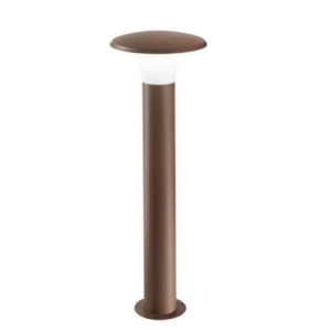 GEA LED PALETTO GIARDINO Struttura in alluminio. Finitura ruggine. Diffusore in metacrilato opale 1XE27