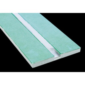 KIT Profilo più Cartongesso IDRO 2m Dissip.25W/m, Incavo 12mm, H 12mm, L 125mm + Cover Satinata e guarnizione per stuccatura