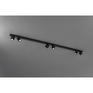 PERENZ ODDY PLAFONIERA 6 LUCI IN METALLO COLORE NERO