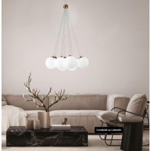 Vivida International Pearl lampada a sospensione led integrato   50W –   6050 lm- 3000 K 