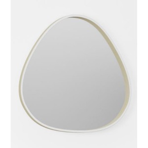 GEA LED SPECCHIO ECARIS A/G Applique con struttura in alluminio e specchio centrale. Finitura in new beige