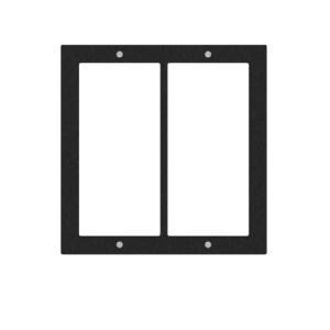 VULTECH Cassetta ad incasso con cornice integrata Vultech Secuirty VS-CI2A-2 in alluminio doppio posto