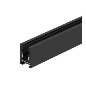 BINARIO A PLAFONE E SOSPENSIONE 24V serie INVISIBLE, Alluminio colore NERO, 2000x11x19mm