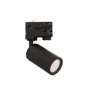GEA LED Proiettore a binario eurostandard. Struttura in alluminio. Finitura in nero opaco 1XGU10 Potenza: MAX35W