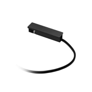 GEA LED CONNETTORE SINGOLO NERO OPACO PER BINARIO 48V 