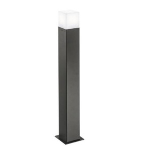 GEA LED Paletto. Struttura in alluminio. Finitura in grigio antracite. Diffusore in metacrilato opale 1XE27 Potenza: MAX 1X13W Alimentazione: 220-240V IP: IP44
