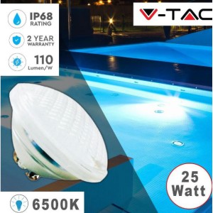 V-TAC Lampada led da piscina in vetro 25w 6500k
