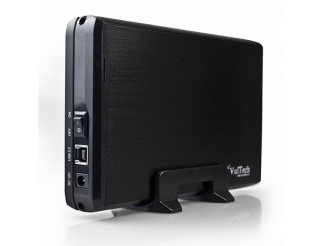 BOX CASE ESTERNO HDD PER HARD DISK 3.5 POLLICI SATA USB 3 IN ALLUMINIO VULTECH