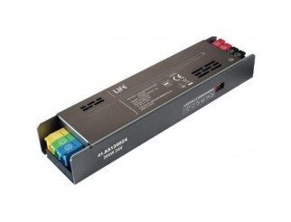 Alimentatore Metallico Serie 1 slim, 24Vdc 8,35A 200W Input 176-264Vac con soft start e selettore Luminosità