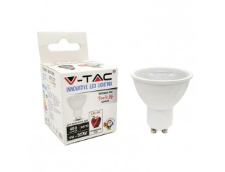 V-TAC Lampada Led lampadina 6w gu10 plastica lens cover 2700k cri 95+