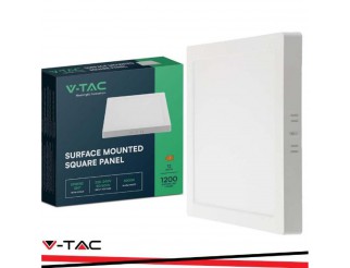 V-TAC 12w led pannello per montaggio esterno quadrato 3000k