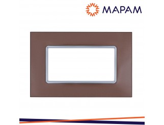 Placca vetro 6004bl-7 t2 4p bronzo