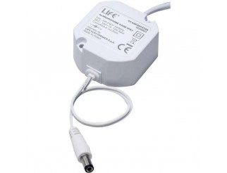 Alimentatore IP67 12V 1,0A 12W Input 100-240Vac, 50x50x25mm, con presa 2,1x5,5mm