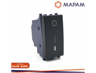 MAPAM Interruttore bipolare sun-t5 902n nero Arke'