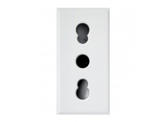 AVE - AVE446006/15TS PRESA BIPASSO 2P+T 10/16A WHITEK 1M