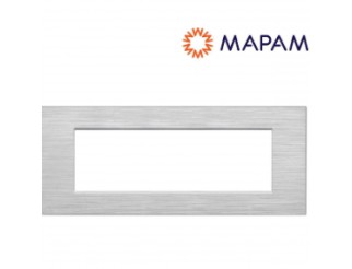 MAPAM Placca tecnopolimero spazzolato m6007sl-9 gem 7p silver