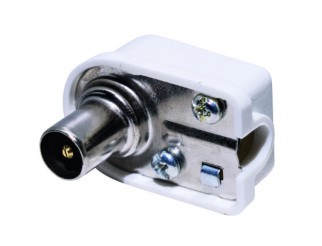 SPINA ANTENNA 75 Ohm 9,5mm AD ANGOLO, MADE IN ITALY 