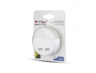 Led segnapasso notturno usb rotondo 3000k - samsung