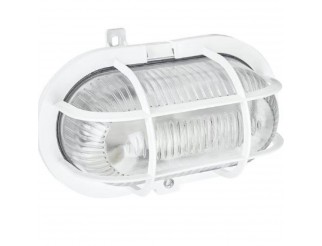 PLAFONIERA TARTARUGA IP44 CON GRIGLIA IN PLASTICA, ATTACCO E27, Misure 186x122x108mm